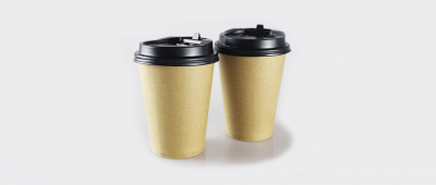 plain white paper coffee cups